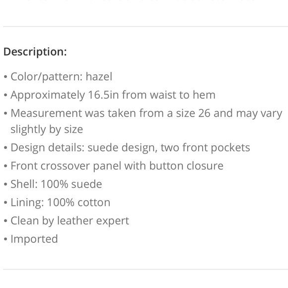 NWT Adriano Goldschmied Juliett Suede Skirt - Picture 7 of 9